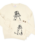 Ivory sweater for adults/kids in  Paddington Bear  design