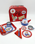 Paddington Bear tea set with red suitcase