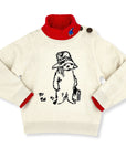 Ivory sweater with Paddington Bear design