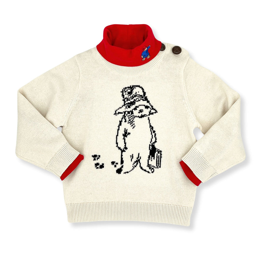 Ivory sweater with Paddington Bear design