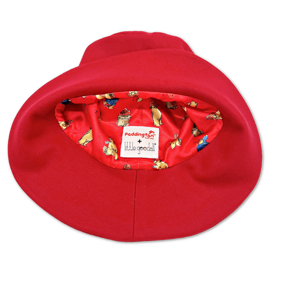 paddington bear kid red hat