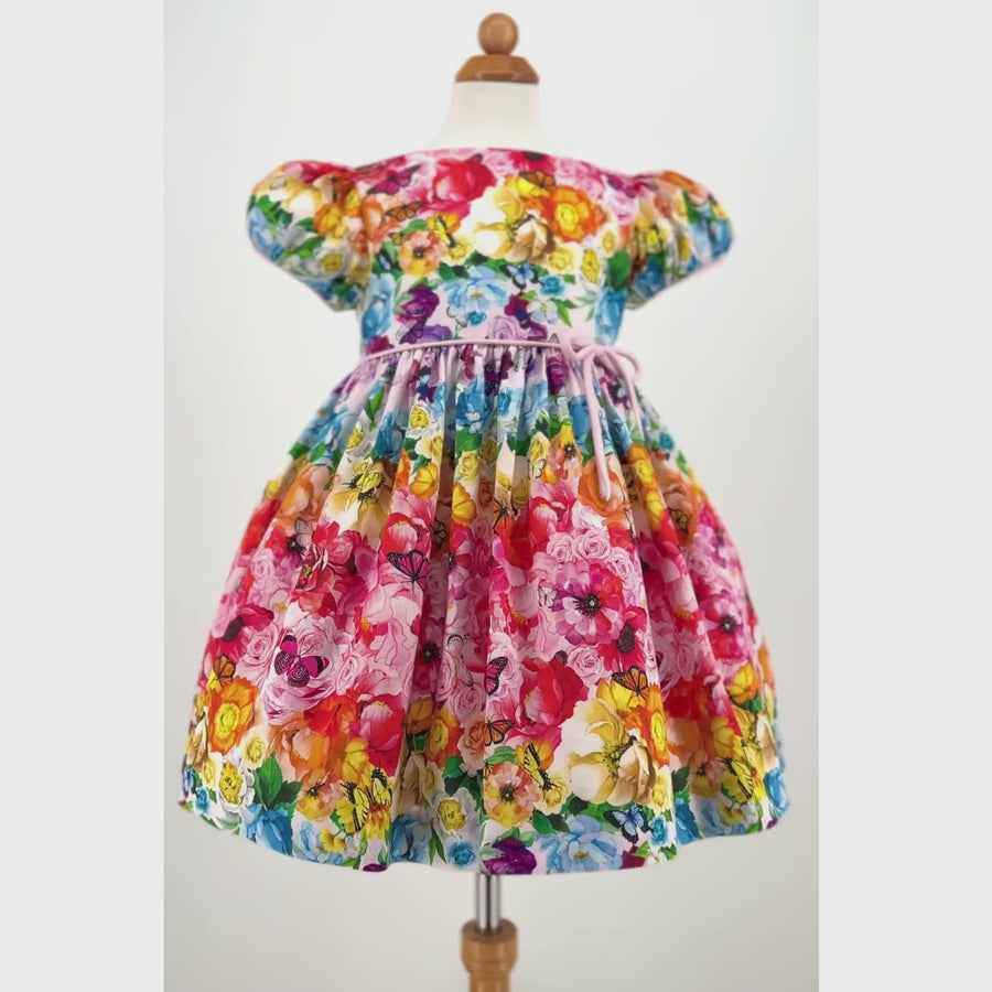 Rainbow Bloom Party Dress - Ceci New York x Little Goodall