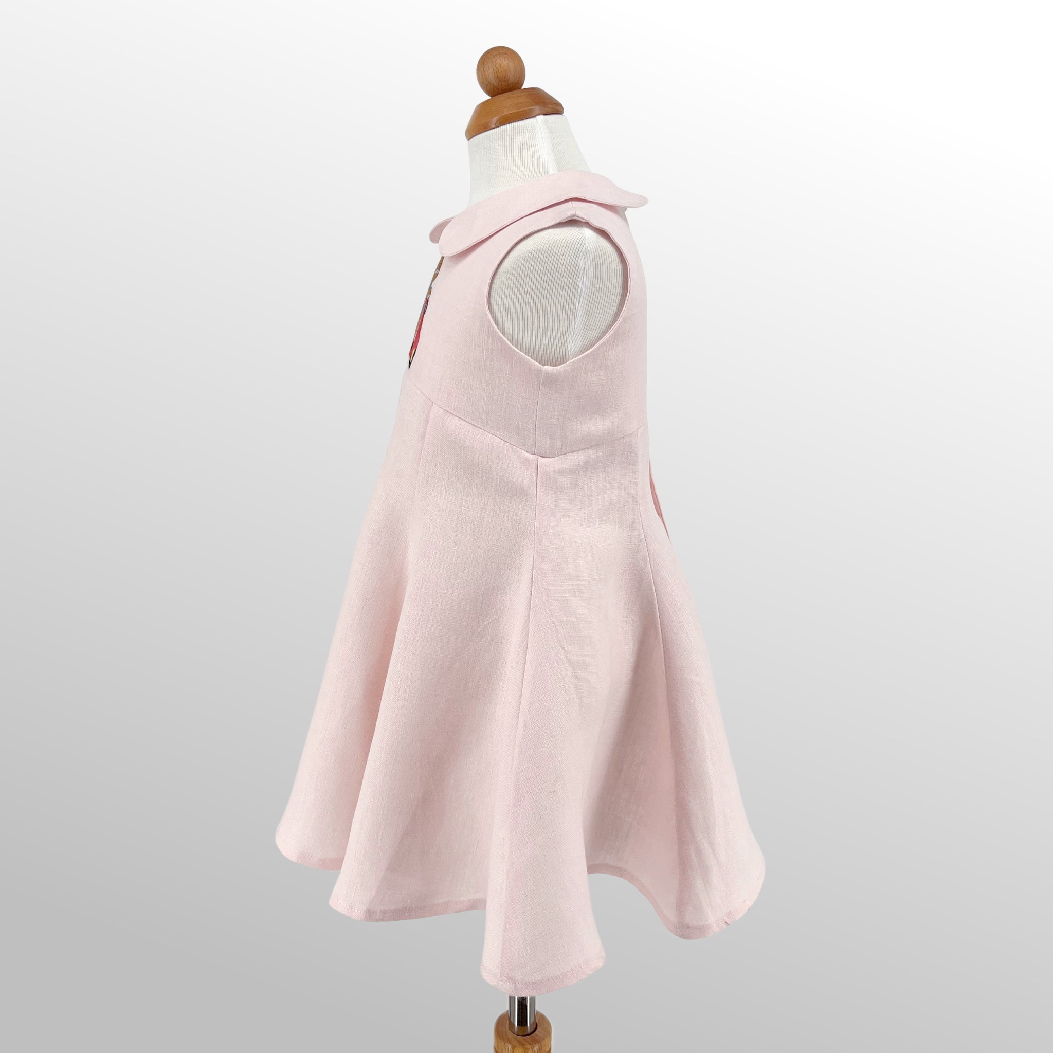 Blush Linen Scooter Bunny Dress – Little Goodall